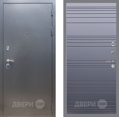 Дверь Рекс (REX) 11 Line Силк титан в Мытищах