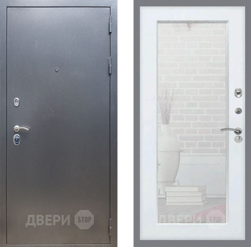 Дверь Рекс (REX) 11 Зеркало Пастораль Силк Сноу в Мытищах