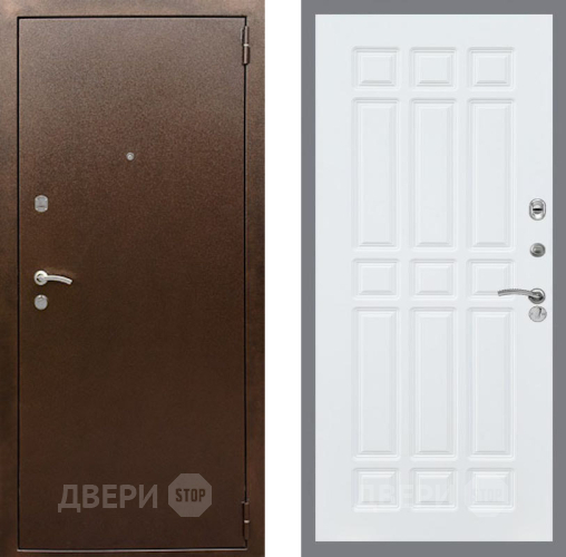 Дверь Рекс (REX) 1А Медный Антик FL-33 Силк Сноу в Мытищах
