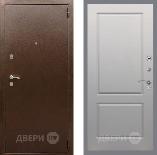 Входная металлическая Дверь Рекс (REX) 1А Медный Антик FL-117 Грей софт в Мытищах