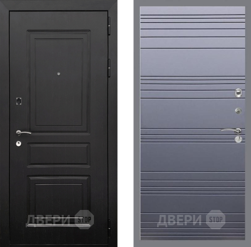 Входная металлическая Дверь Рекс (REX) 6 Венге Line Силк титан в Мытищах