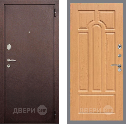 Дверь Рекс (REX) 2 Медный Антик FL-58 Дуб в Мытищах