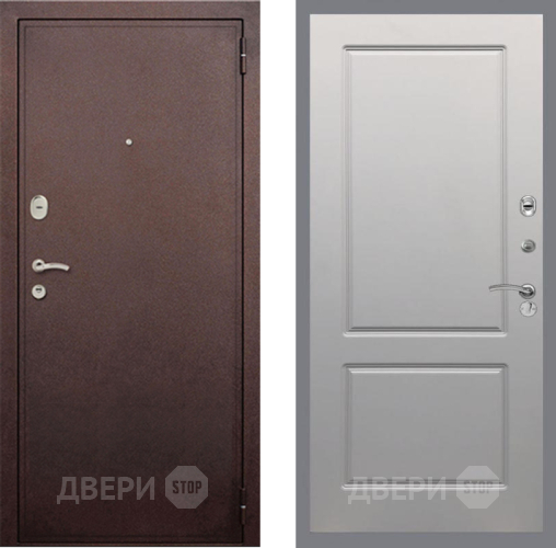 Дверь Рекс (REX) 2 Медный Антик FL-117 Грей софт в Мытищах