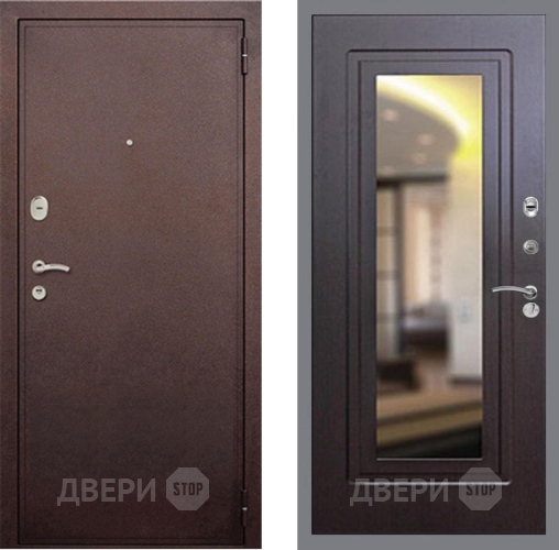 Дверь Рекс (REX) 2 Медный Антик FLZ-120 Венге в Мытищах