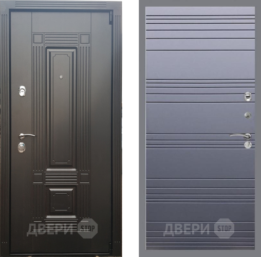 Дверь Рекс (REX) 9 Line Силк титан в Мытищах