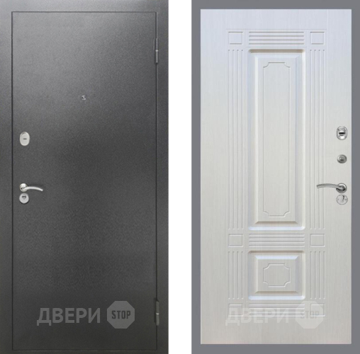 Дверь Рекс (REX) 2А Серебро Антик FL-2 Лиственница беж в Мытищах