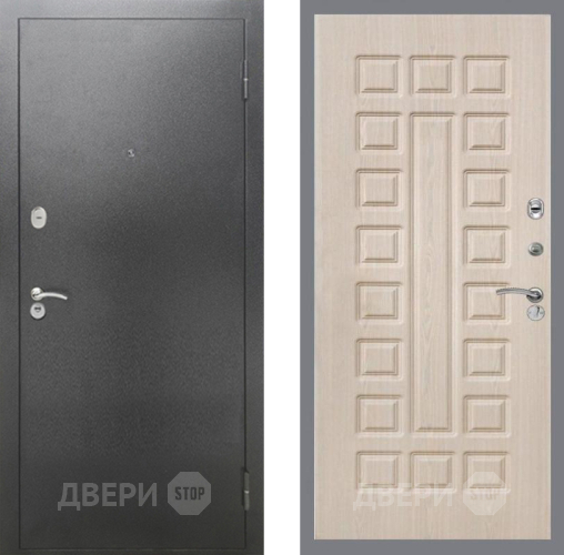 Дверь Рекс (REX) 2А Серебро Антик FL-183 Беленый дуб в Мытищах