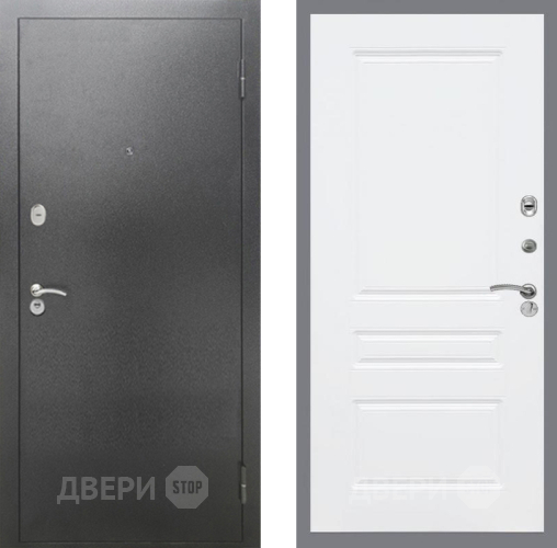 Дверь Рекс (REX) 2А Серебро Антик FL-243 Силк Сноу в Мытищах