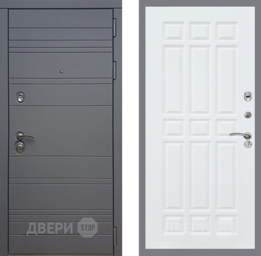 Дверь Рекс (REX) 14 силк титан FL-33 Силк Сноу в Мытищах