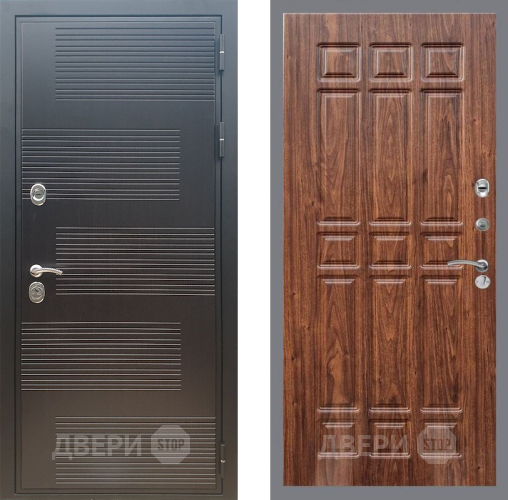 Дверь Рекс (REX) премиум 185 FL-33 орех тисненый в Мытищах