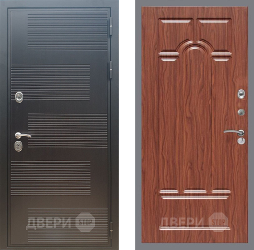 Дверь Рекс (REX) премиум 185 FL-58 орех тисненый в Мытищах