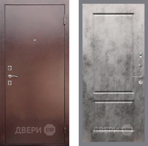 Входная металлическая Дверь Рекс (REX) 1 FL-117 Бетон темный в Мытищах