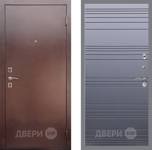 Входная металлическая Дверь Рекс (REX) 1 Line Силк титан в Мытищах