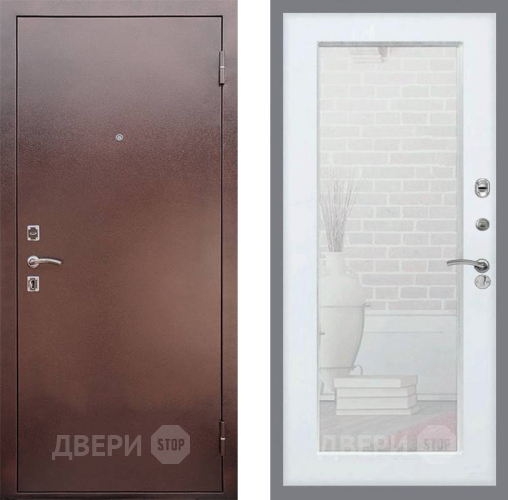 Дверь Рекс (REX) 1 Зеркало Пастораль Белый ясень в Мытищах