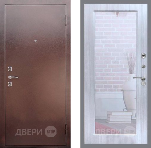 Дверь Рекс (REX) 1 Зеркало Пастораль Сандал белый в Мытищах