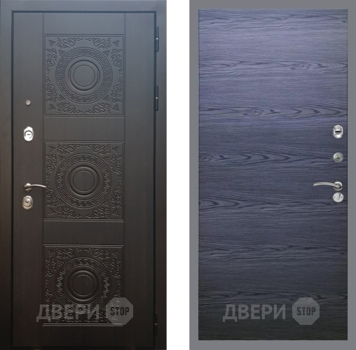 Входная металлическая Дверь Рекс (REX) 10 GL Дуб тангенальный черный в Мытищах