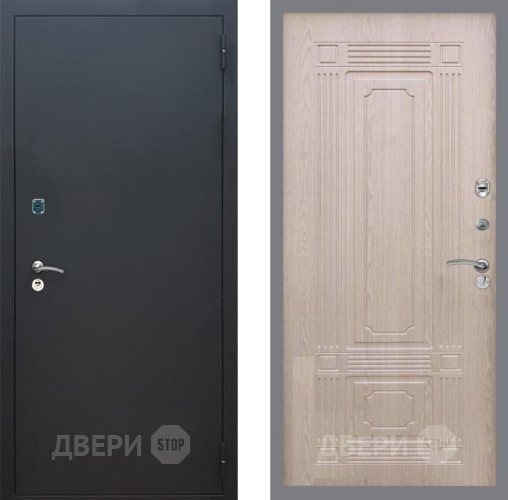 Дверь Рекс (REX) 1A Черный Муар FL-2 Беленый дуб в Мытищах