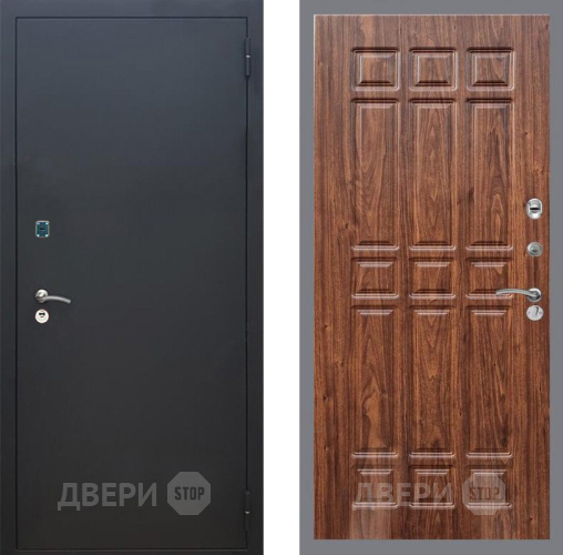 Дверь Рекс (REX) 1A Черный Муар FL-33 орех тисненый в Мытищах