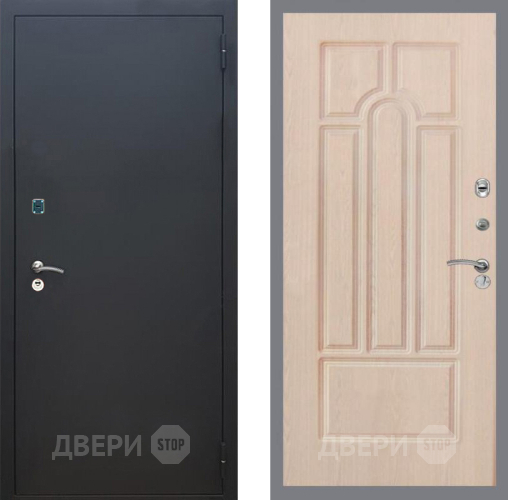 Дверь Рекс (REX) 1A Черный Муар FL-58 Беленый дуб в Мытищах