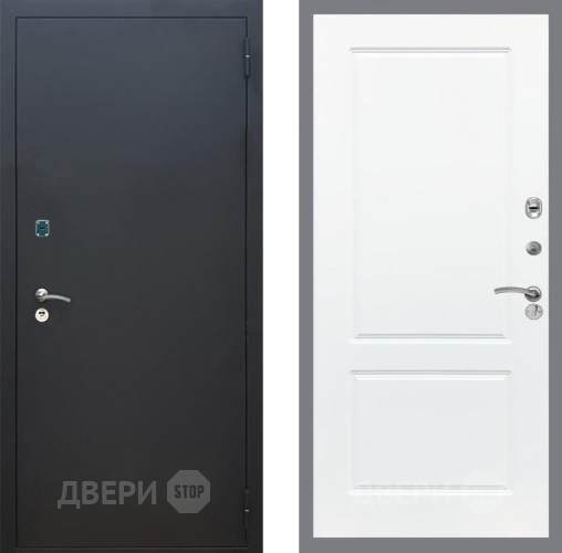 Дверь Рекс (REX) 1A Черный Муар FL-117 Силк Сноу в Мытищах