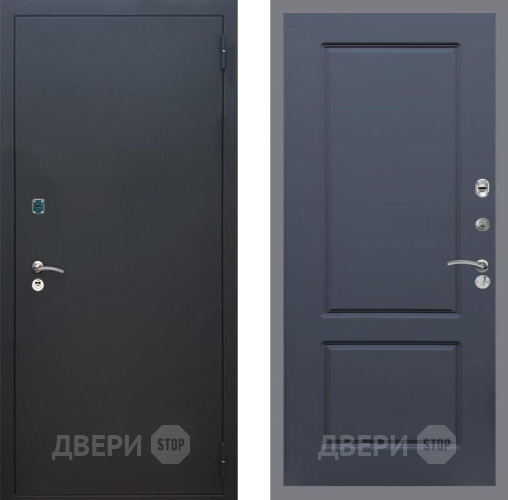 Входная металлическая Дверь Рекс (REX) 1A Черный Муар FL-117 Силк титан в Мытищах