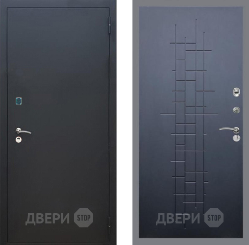 Дверь Рекс (REX) 1A Черный Муар FL-289 Ясень черный в Мытищах