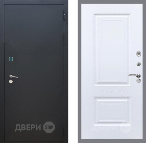 Дверь Рекс (REX) 1A Черный Муар Смальта Силк Сноу в Мытищах
