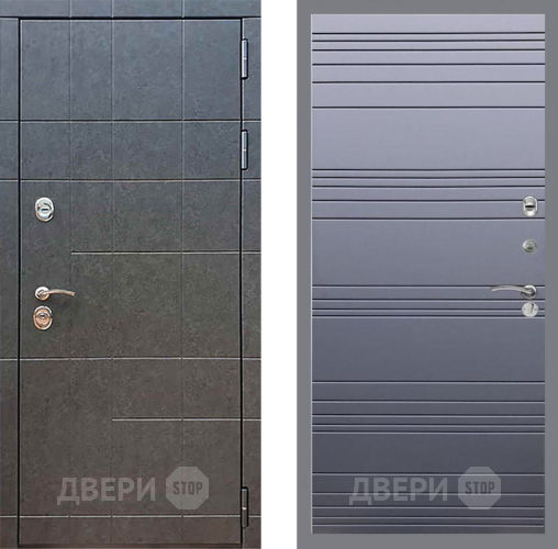 Входная металлическая Дверь Рекс (REX) 21 Line Силк титан в Мытищах