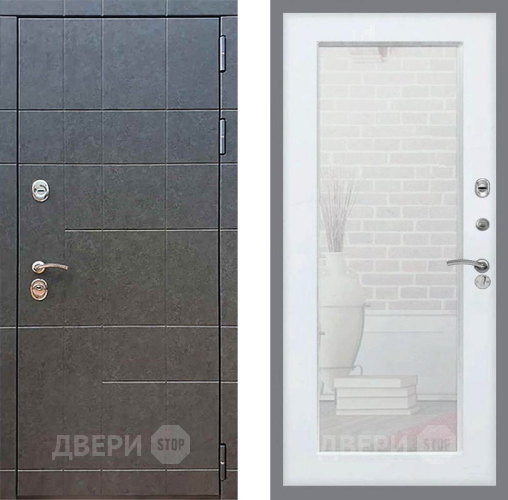 Дверь Рекс (REX) 21 Зеркало Пастораль Белый ясень в Мытищах