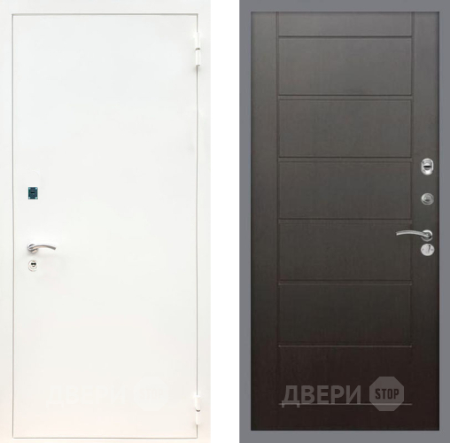 Дверь Рекс (REX) 1А Белая шагрень Сити Венге в Мытищах