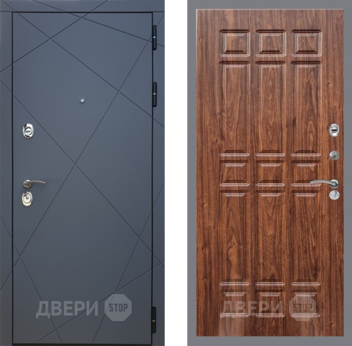 Дверь Рекс (REX) 13 Силк Титан FL-33 орех тисненый в Мытищах