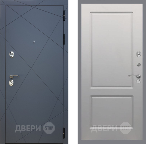 Дверь Рекс (REX) 13 Силк Титан FL-117 Грей софт в Мытищах