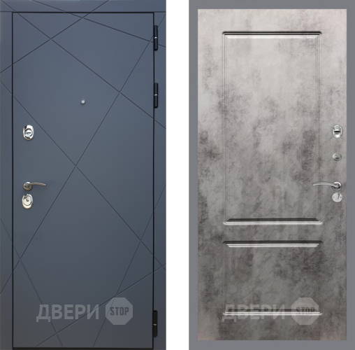 Дверь Рекс (REX) 13 Силк Титан FL-117 Бетон темный в Мытищах