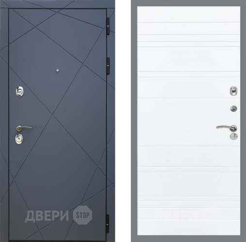 Дверь Рекс (REX) 13 Силк Титан Line Силк Сноу в Мытищах