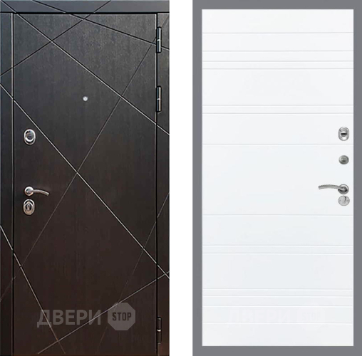 Дверь Рекс (REX) 13 Венге Line Силк Сноу в Мытищах