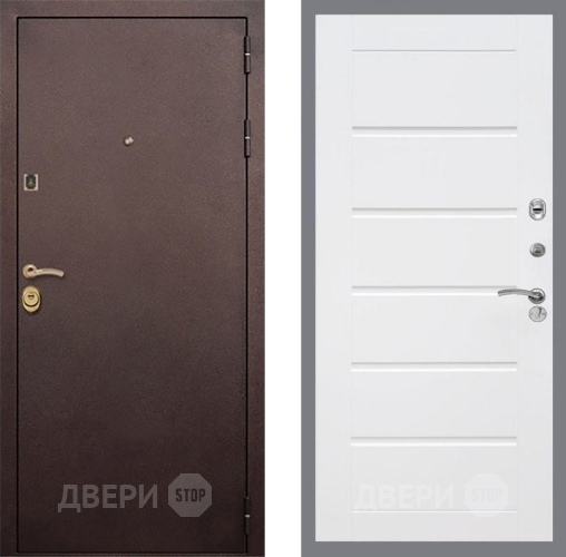 Входная металлическая Дверь Рекс (REX) Лайт 3К Сити Белый ясень в Мытищах
