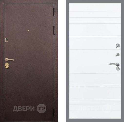 Дверь Рекс (REX) Лайт 3К Line Силк Сноу в Мытищах