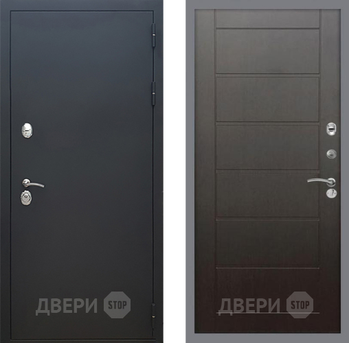 Входная металлическая Дверь Рекс (REX) 5 Черный Муар Сити Венге в Мытищах