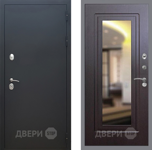 Дверь Рекс (REX) 5 Черный Муар FLZ-120 Венге в Мытищах