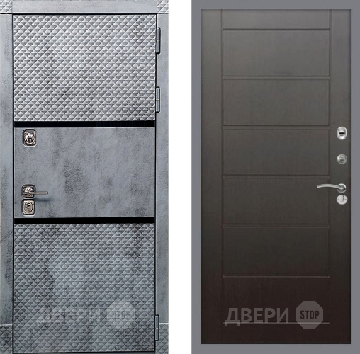 Входная металлическая Дверь Рекс (REX) 15 Бетон Темный Сити Венге в Мытищах