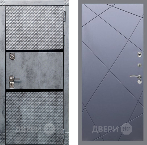 Входная металлическая Дверь Рекс (REX) 15 Бетон Темный FL-291 Силк титан в Мытищах