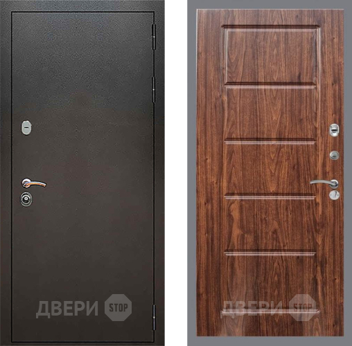 Дверь Рекс (REX) 5 Серебро Антик FL-39 орех тисненый в Мытищах