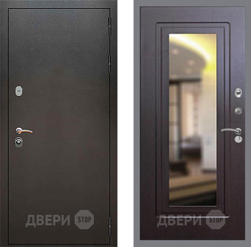 Входная металлическая Дверь Рекс (REX) 5 Серебро Антик FLZ-120 Венге в Мытищах