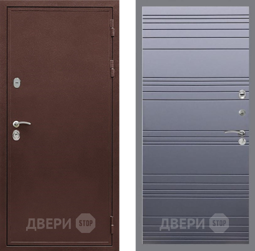 Дверь Рекс (REX) 5А Line Силк титан в Мытищах