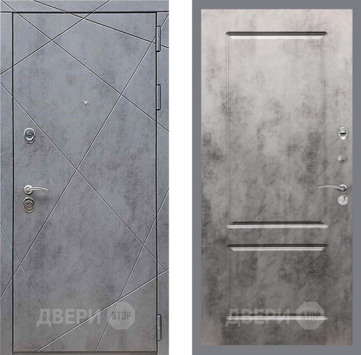 Входная металлическая Дверь Рекс (REX) 13 Бетон Темный FL-117 Бетон темный в Мытищах
