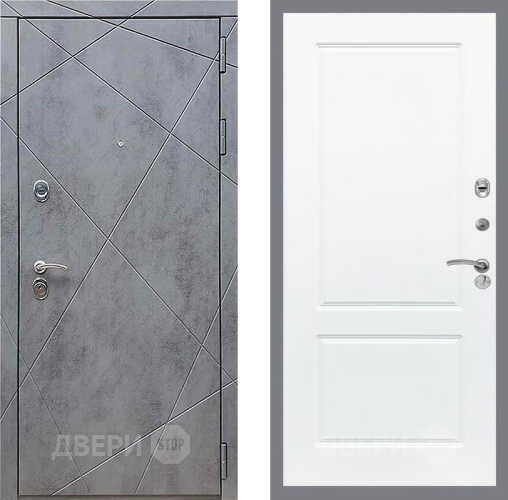 Входная металлическая Дверь Рекс (REX) 13 Бетон Темный FL-117 Силк Сноу в Мытищах