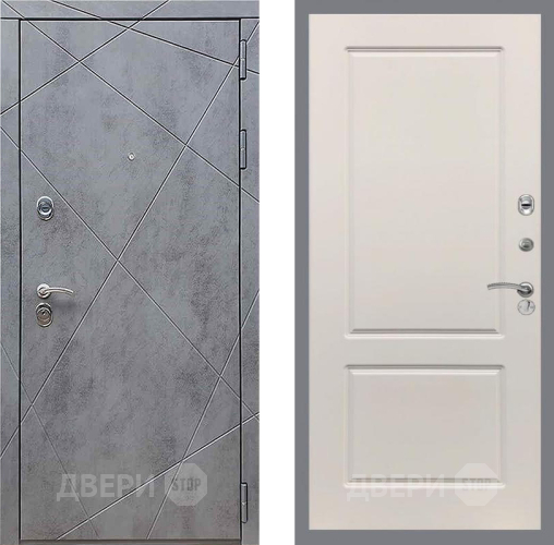 Входная металлическая Дверь Рекс (REX) 13 Бетон Темный FL-117 Шампань в Мытищах