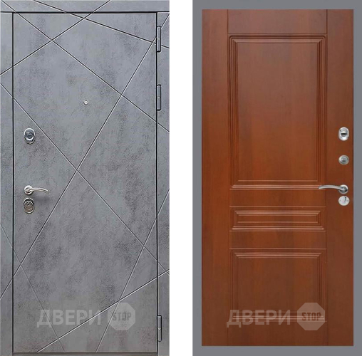 Дверь Рекс (REX) 13 Бетон Темный FL-243 Итальянский орех в Мытищах