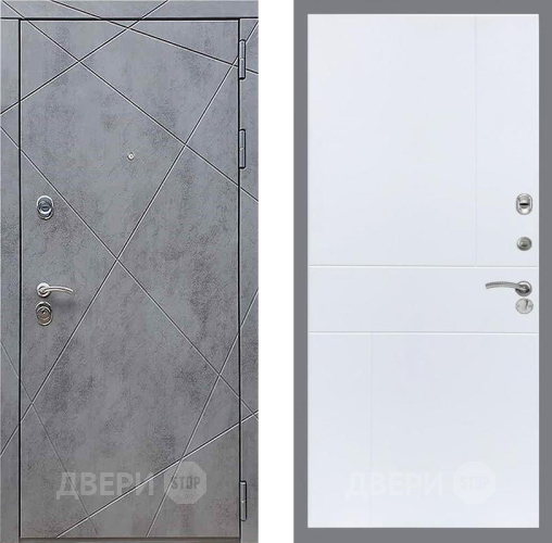 Дверь Рекс (REX) 13 Бетон Темный FL-290 Силк Сноу в Мытищах