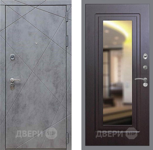 Дверь Рекс (REX) 13 Бетон Темный FLZ-120 Венге в Мытищах